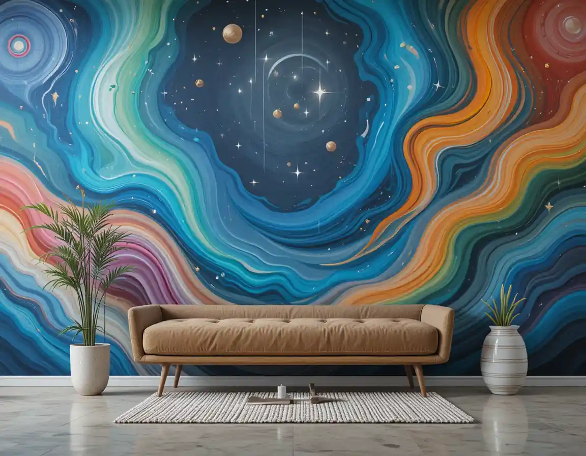 Smooth wall murals