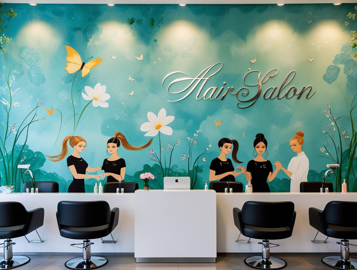 Wall Murals for Hair Salons