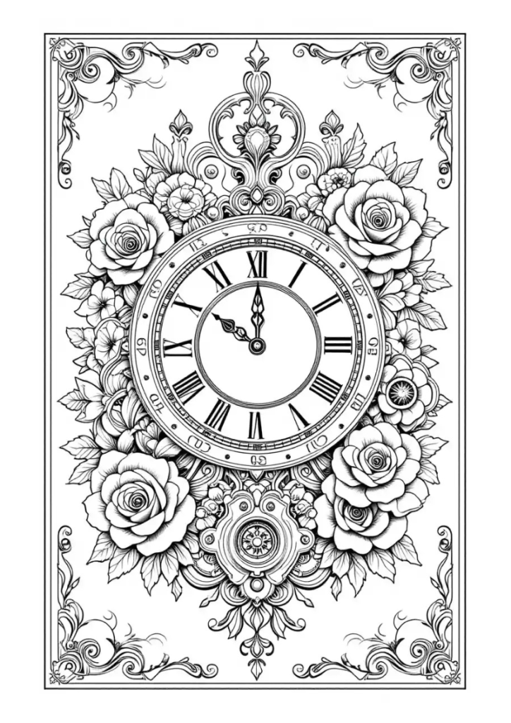 Vintage-style clock
