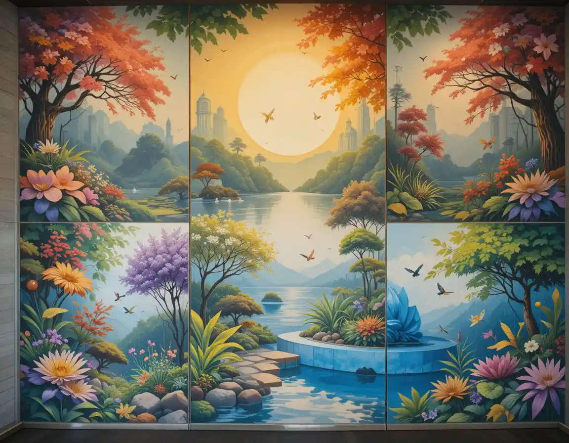 Types of wall murals